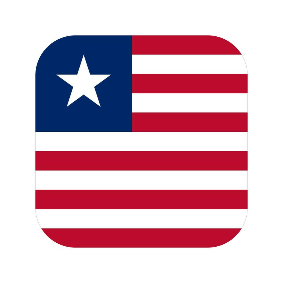 Liberia flag simple illustration for independence day or election vector