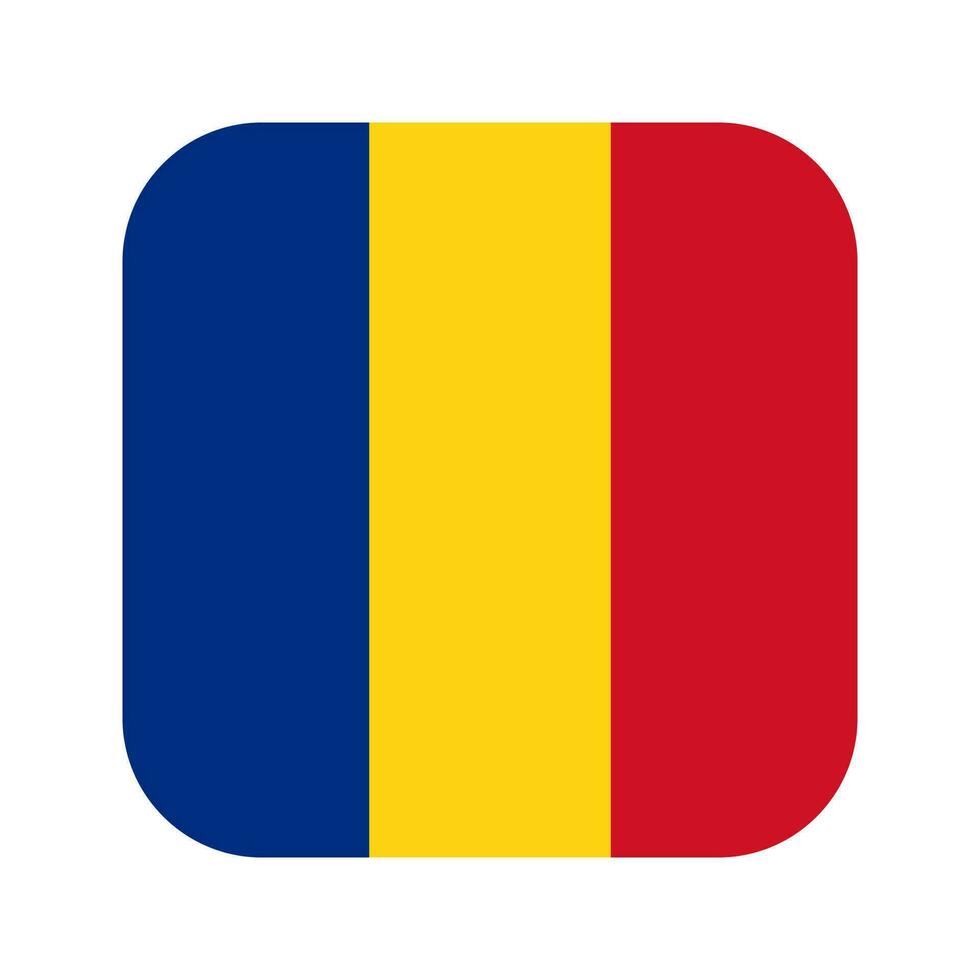 Romania flag simple illustration for independence day or election vector