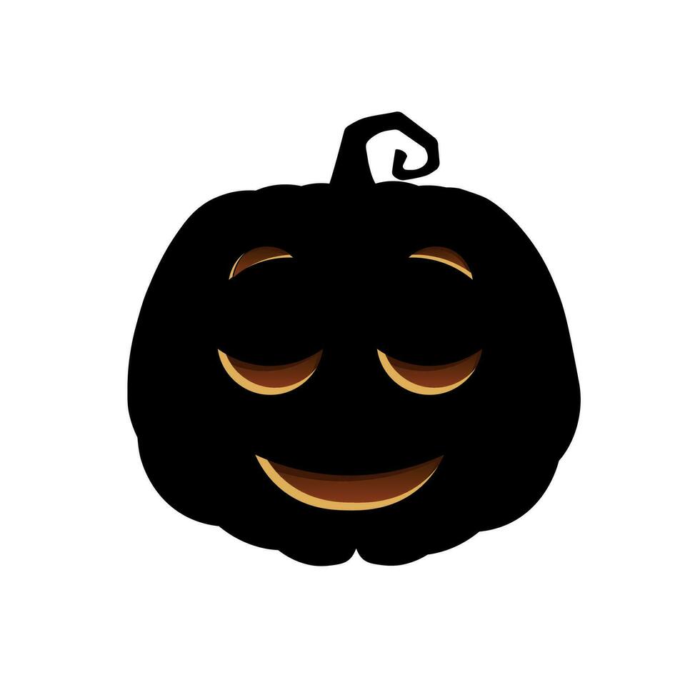 Víspera de Todos los Santos de miedo calabaza fiesta dibujos animados concepto vector