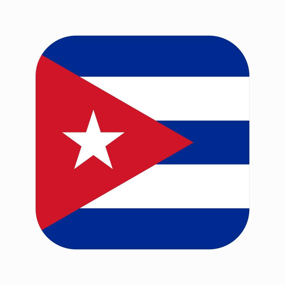 ilustración simple de la bandera de cuba para el día de la independencia o las elecciones vector