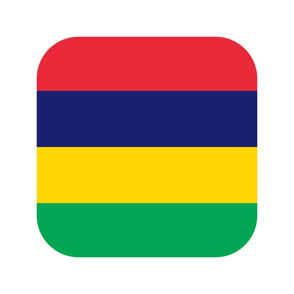 Mauritius flag simple illustration for independence day or election vector