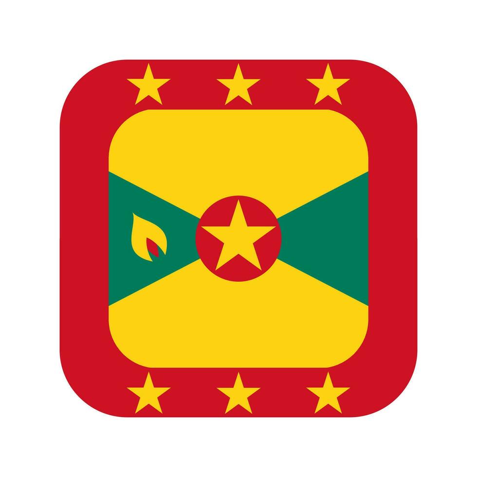 Grenada flag simple illustration for independence day or election vector