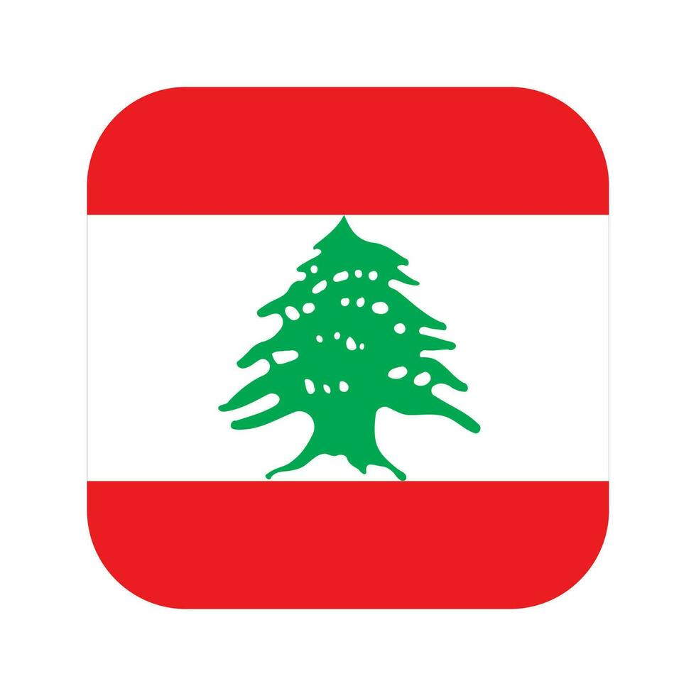 Lebanon flag simple illustration for independence day or election vector