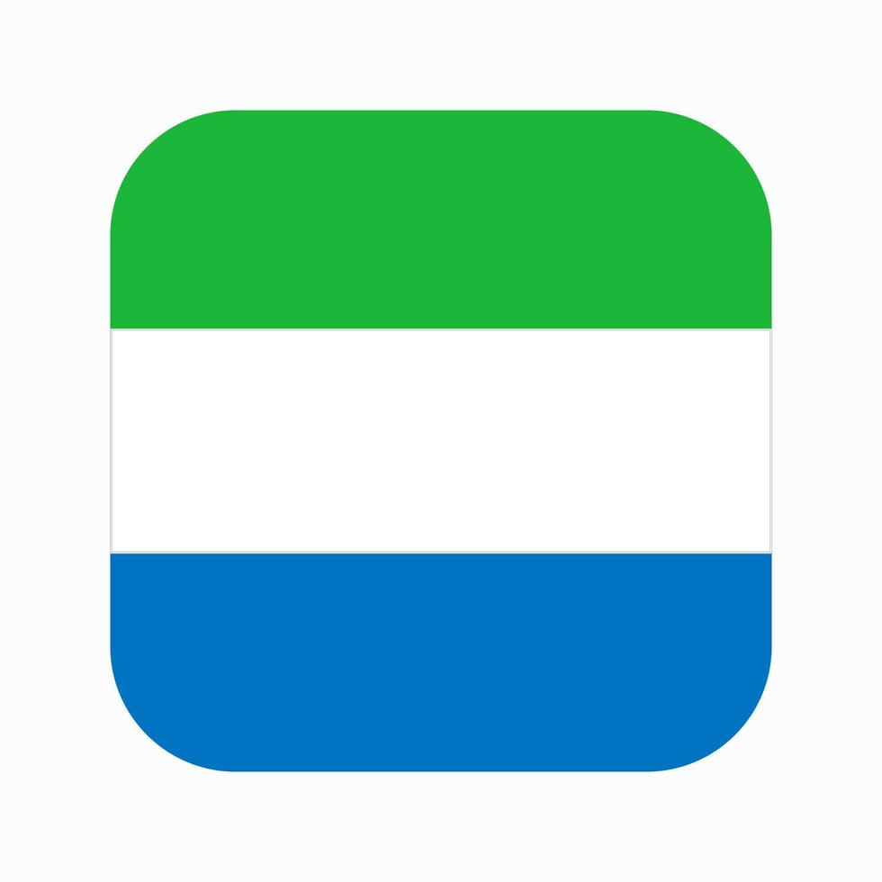 Sierra Leone flag simple illustration for independence day or election vector