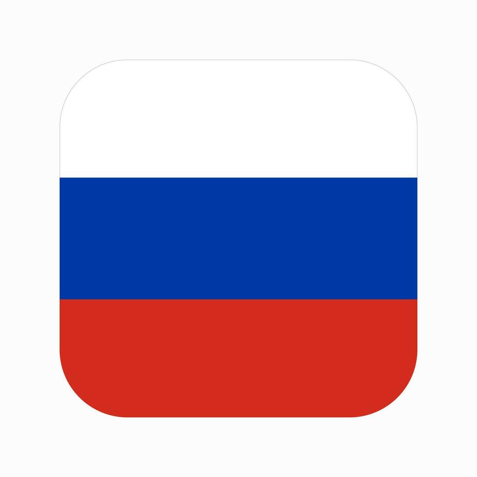 Russian flag simple illustration for independence day or election vector