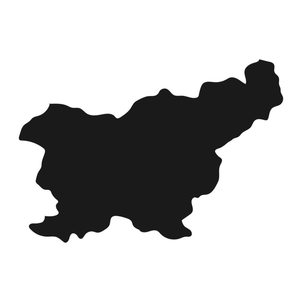 Highly detailed Slovenia map with borders isolated on background vector