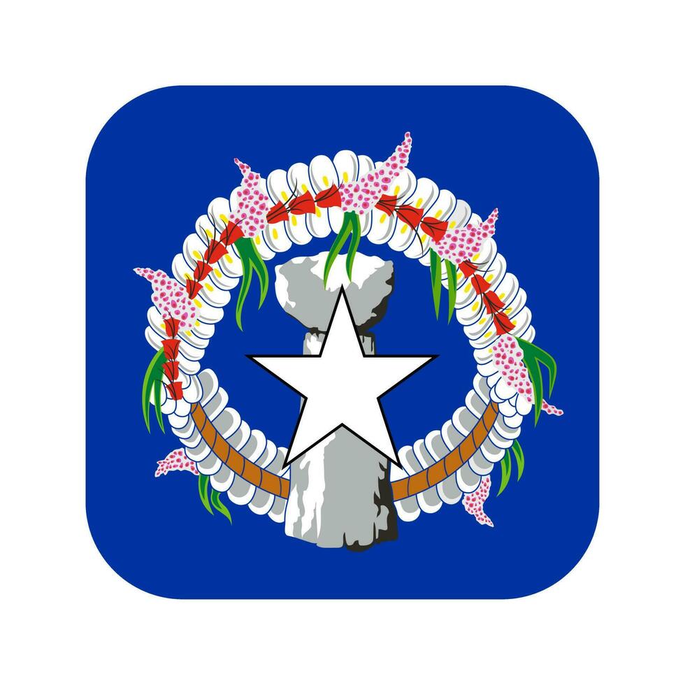 Nothern Mariana Islands flag simple illustration for independence day or election vector
