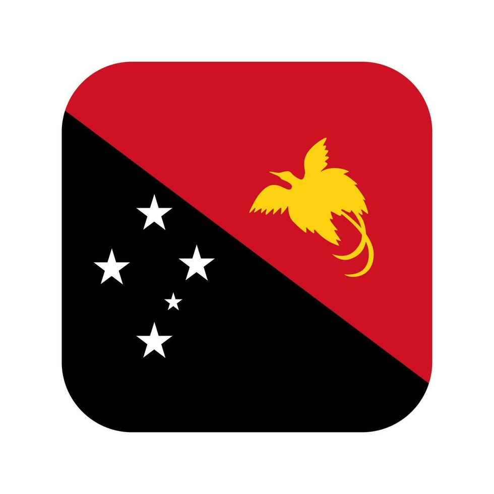 Papua New Guinea flag simple illustration for independence day or election vector