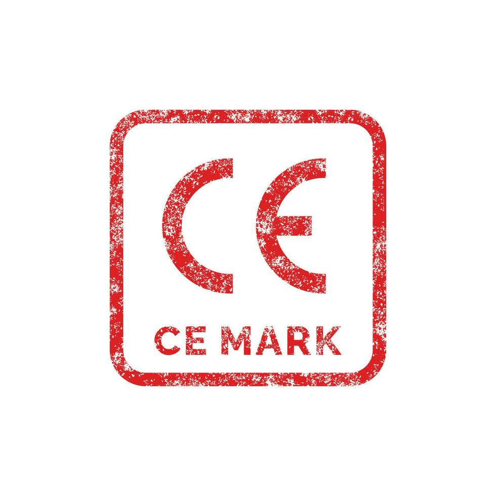 CE mark packaging icon symbol vector