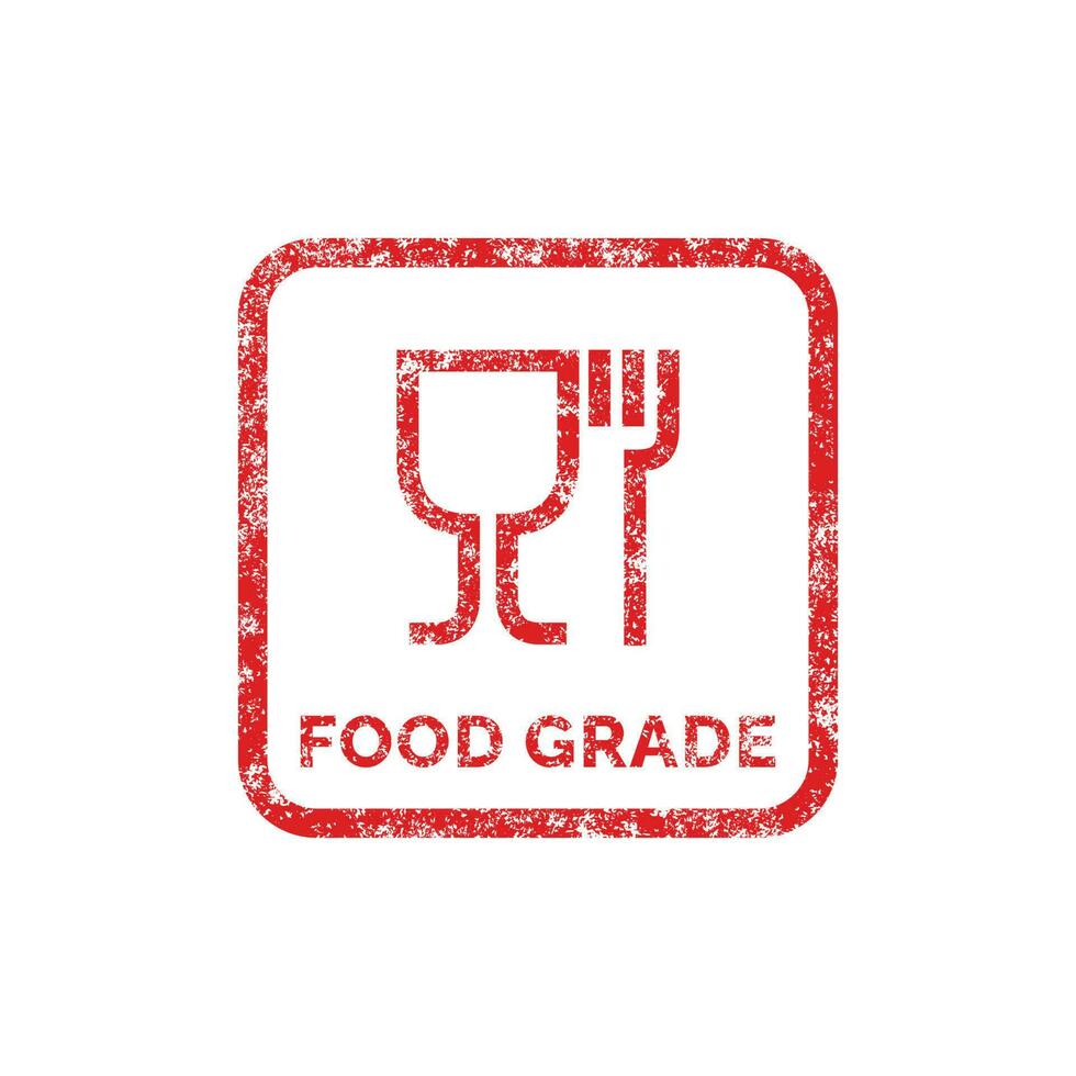 Food grade packaging mark icon symbol vector