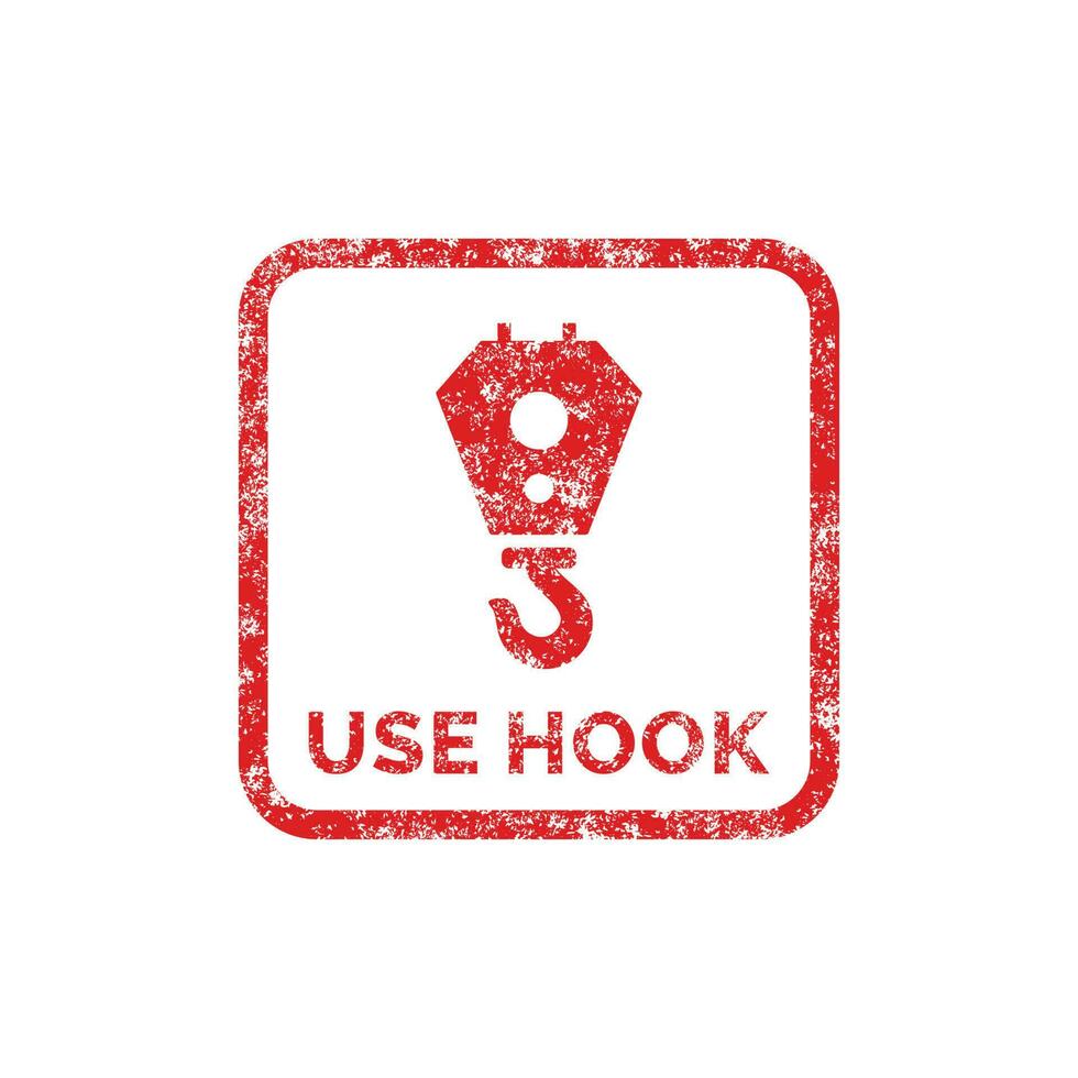 Use hooks packaging mark icon symbol vector