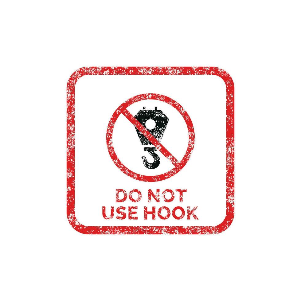 Do not use hooks packaging mark icon symbol vector