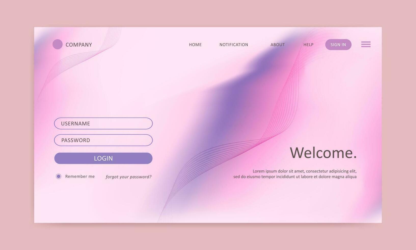 landing page gradient mesh background vector