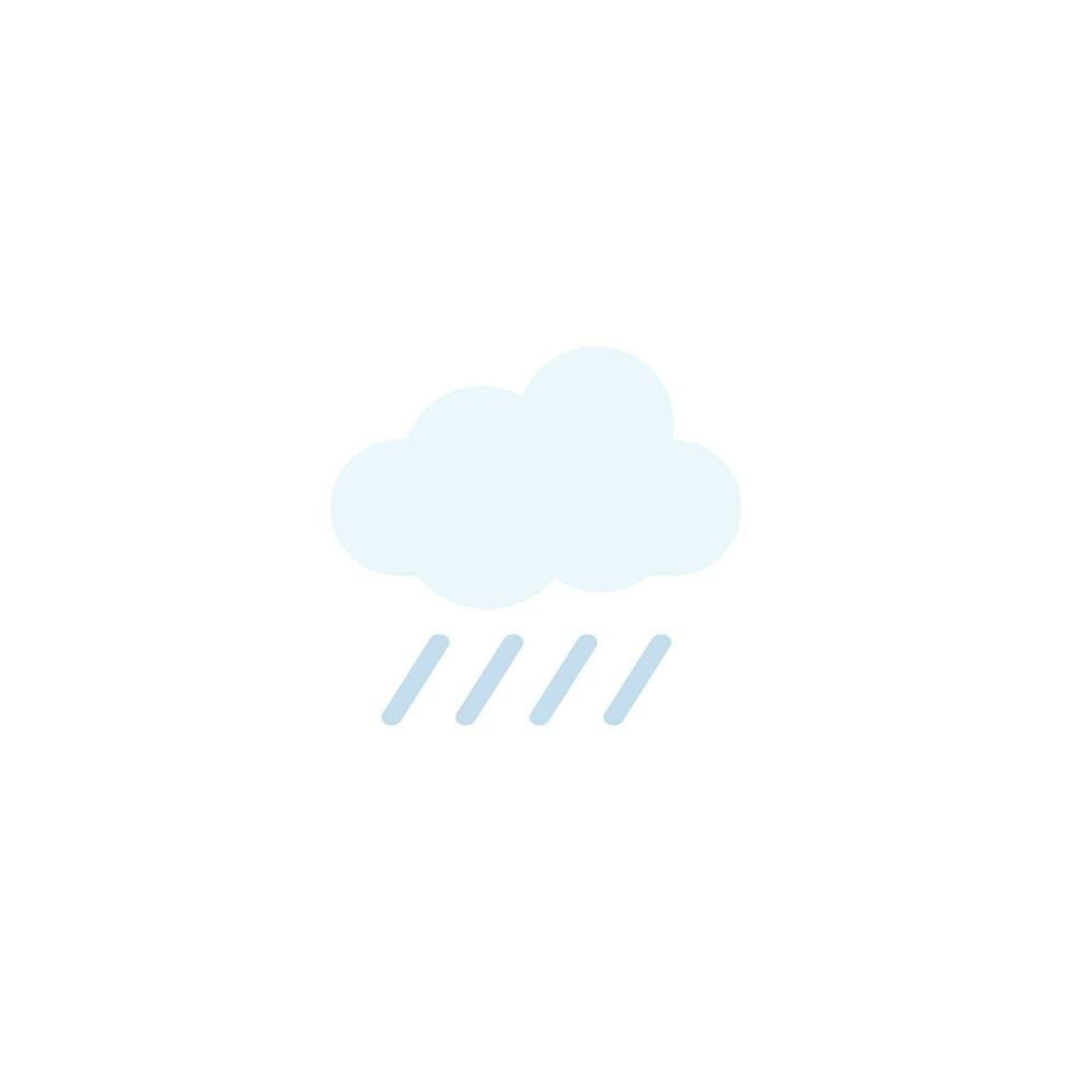 rainy weather icon vector isolated