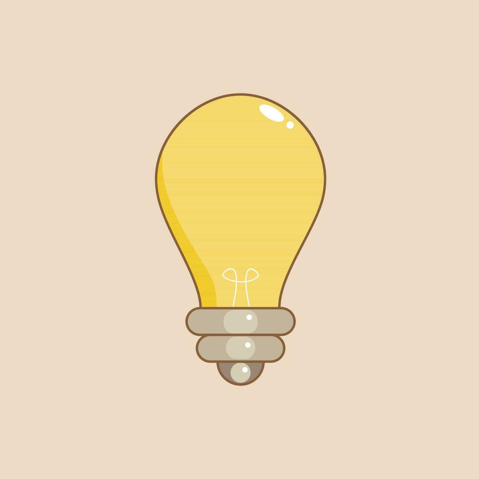 bulb icon vector. flat design illustration vector