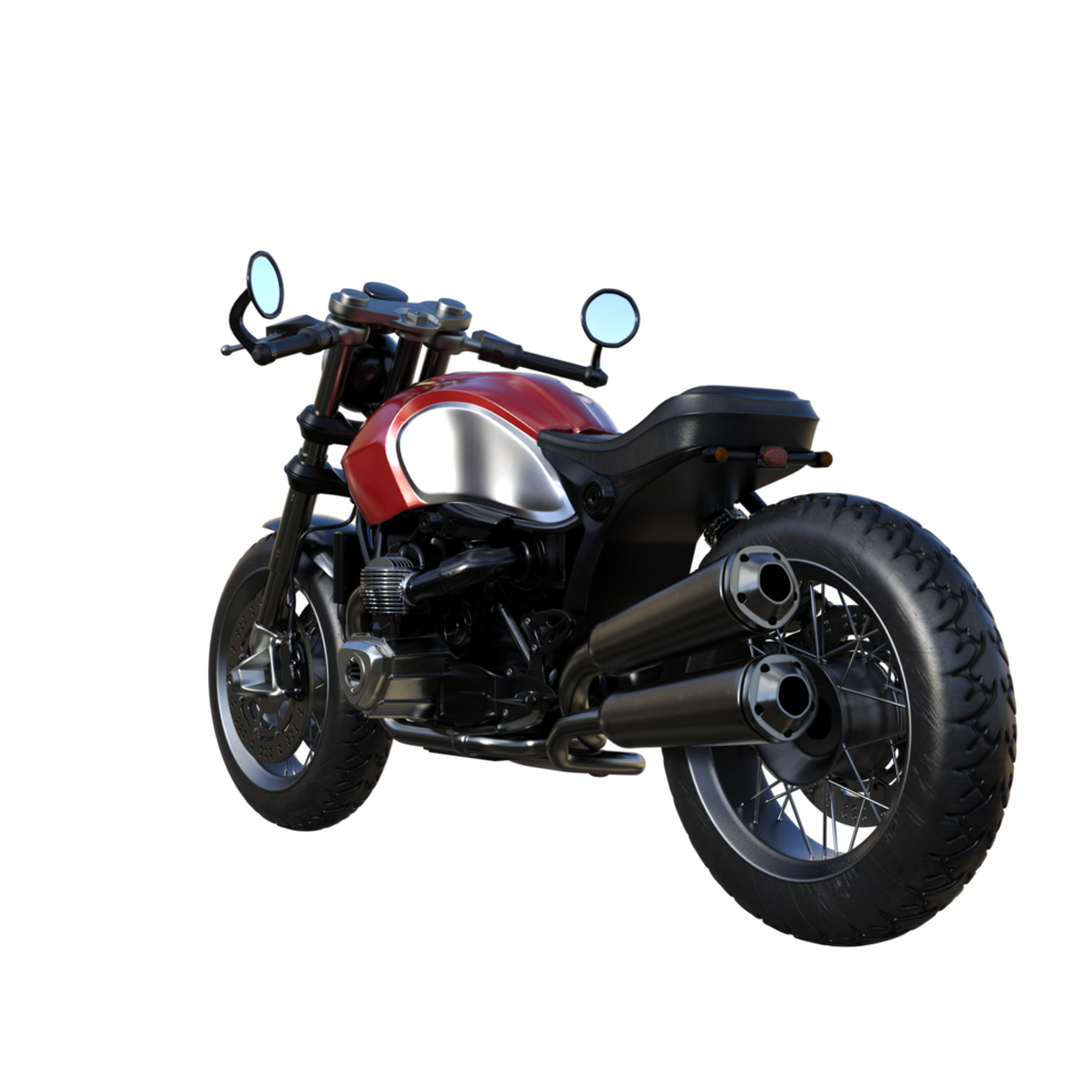 Motorcycle bike isolated 3d png