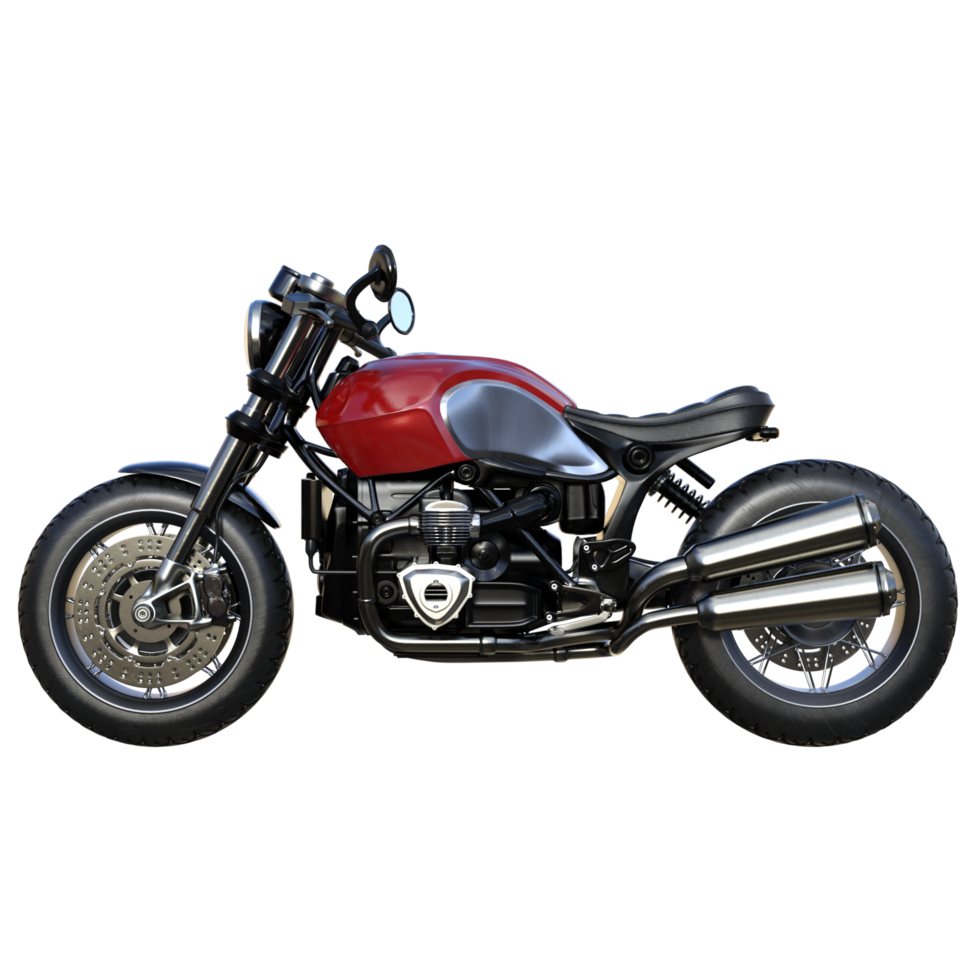 Motorcycle bike isolated 3d png