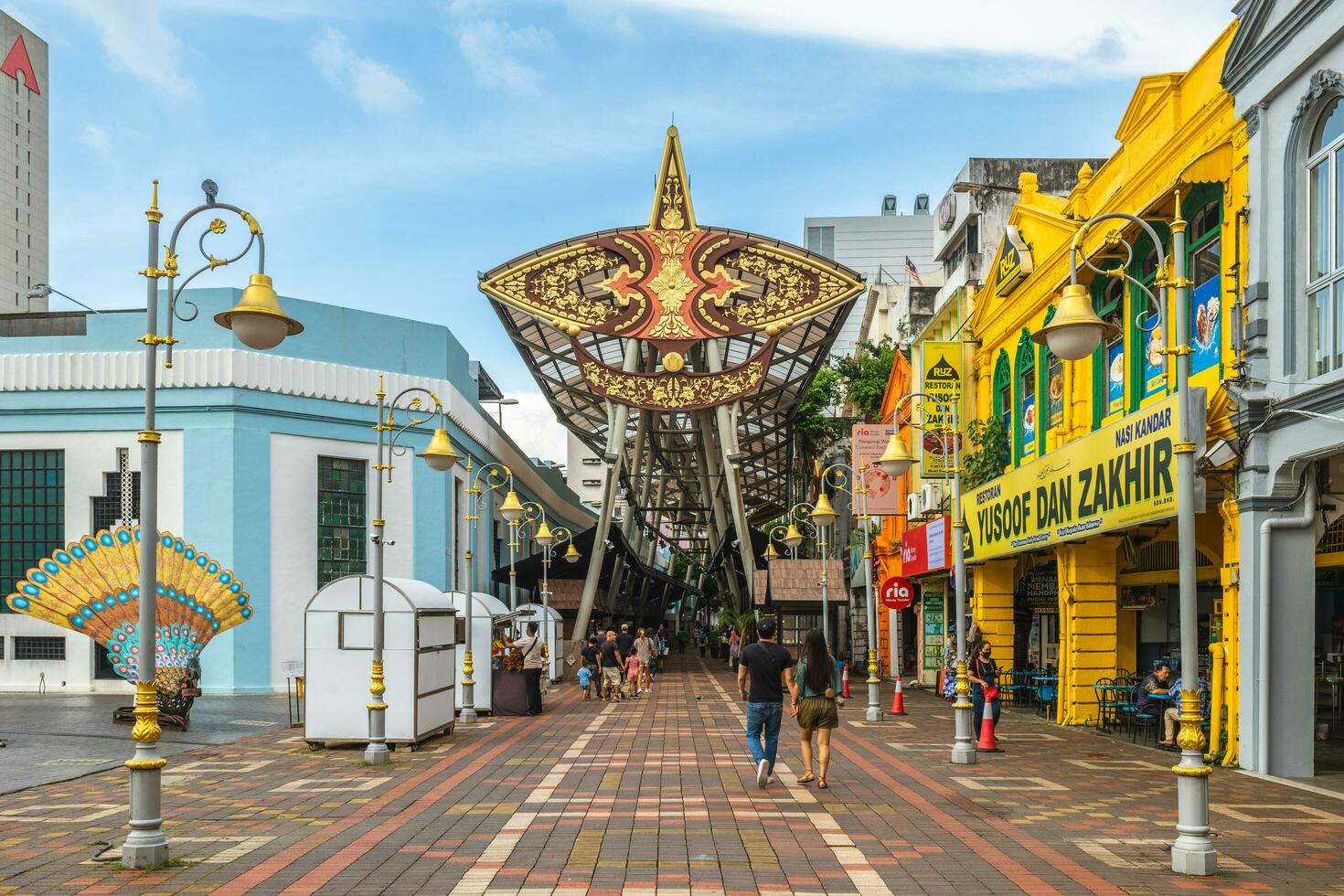 Entrance gate of Kasturi walk next to the Central Market in Kuala Lumpur, Malaysia. In the past Jalan Hang Kasturi was a wet market where sold dried fish, fruits and vegetables. photo