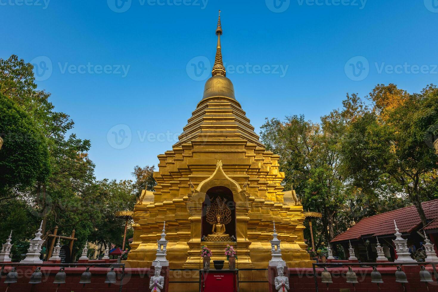 wat phan oh situado a chiang mai antiguo ciudad, Tailandia foto