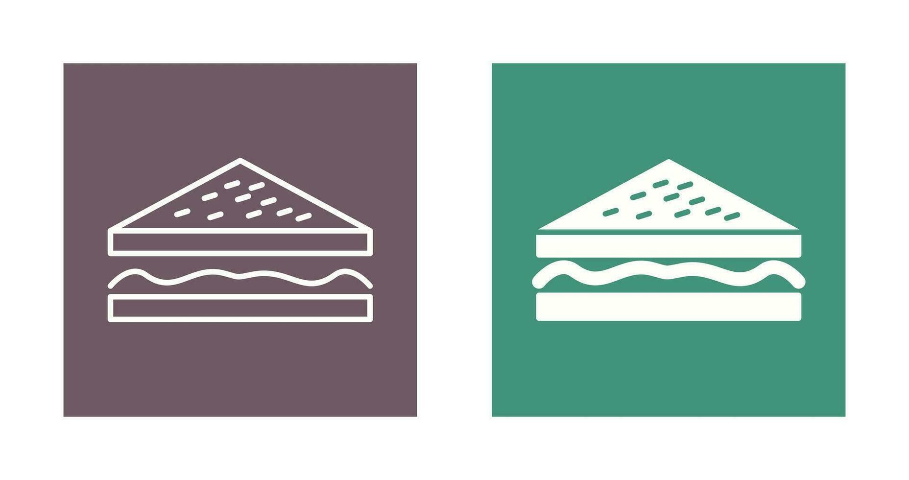 Unique Sandwich Vector Icon