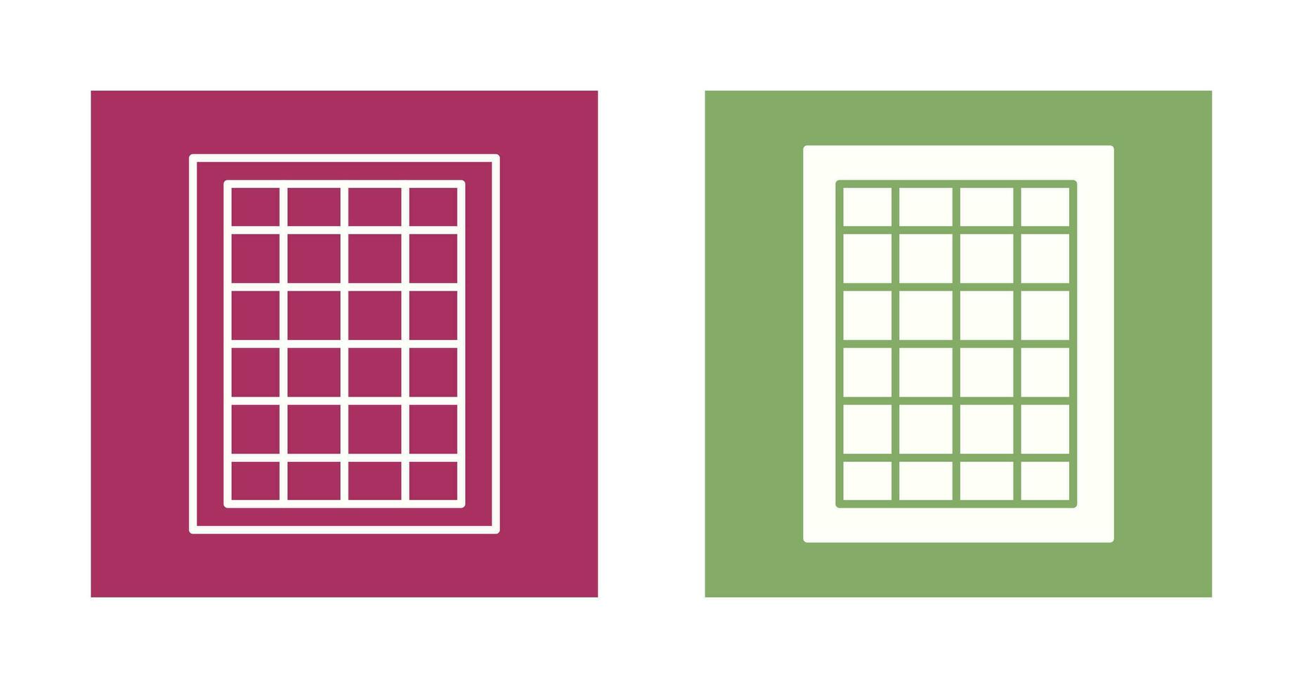Table of Rates Vector Icon