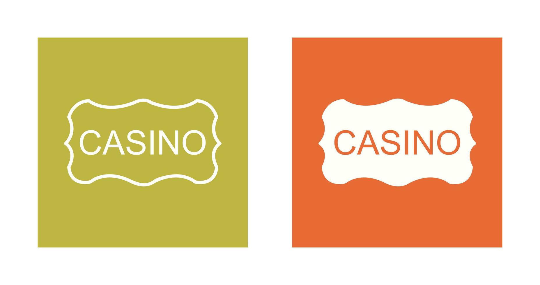 Casino Sign Vector Icon