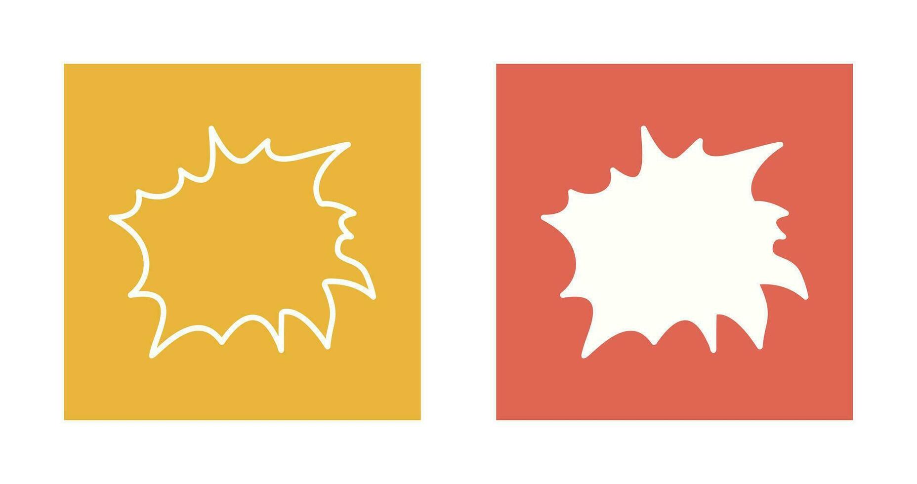 Unique Explosion Vector Icon