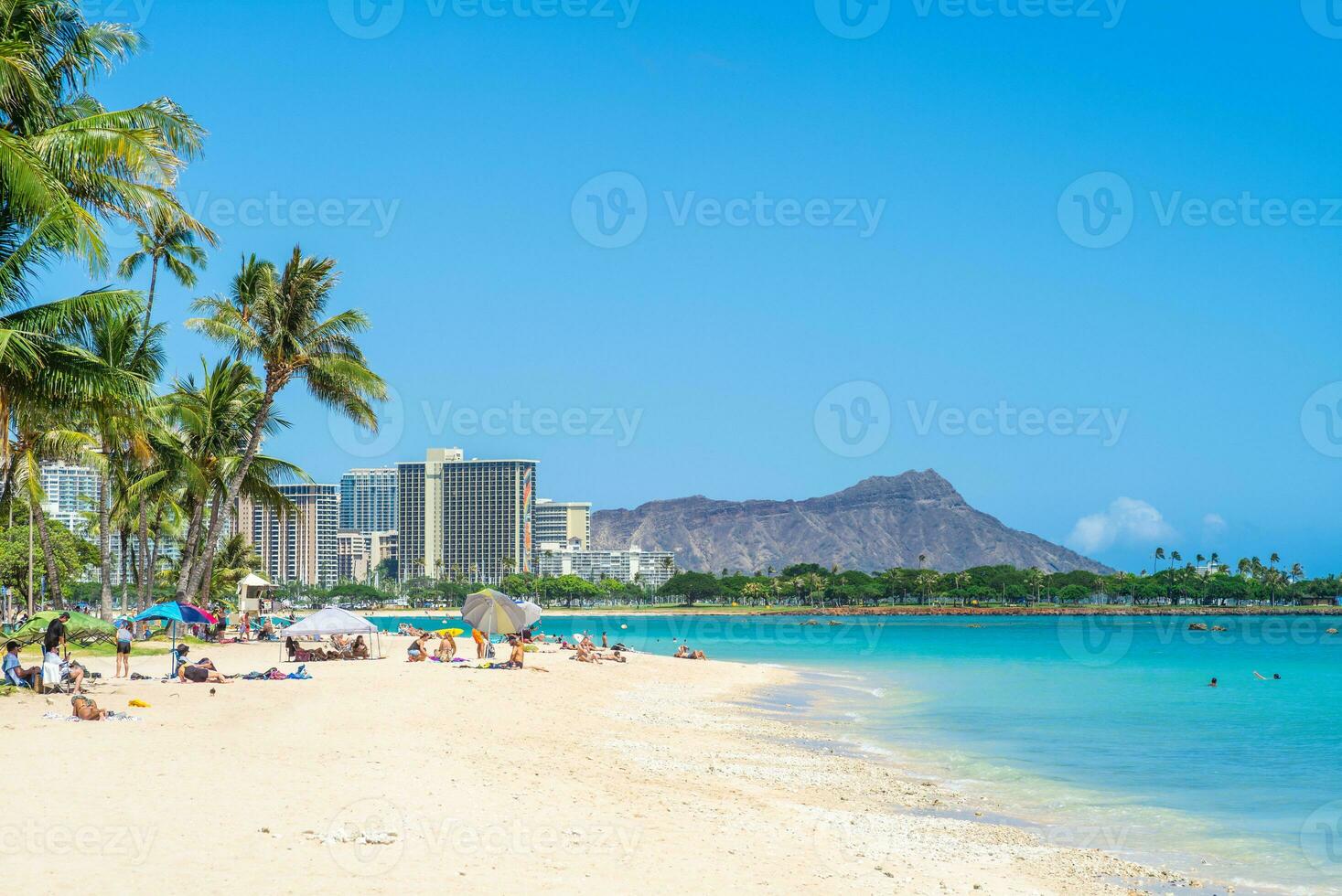 scenery of honolulu in oahu island, hawaii, us photo