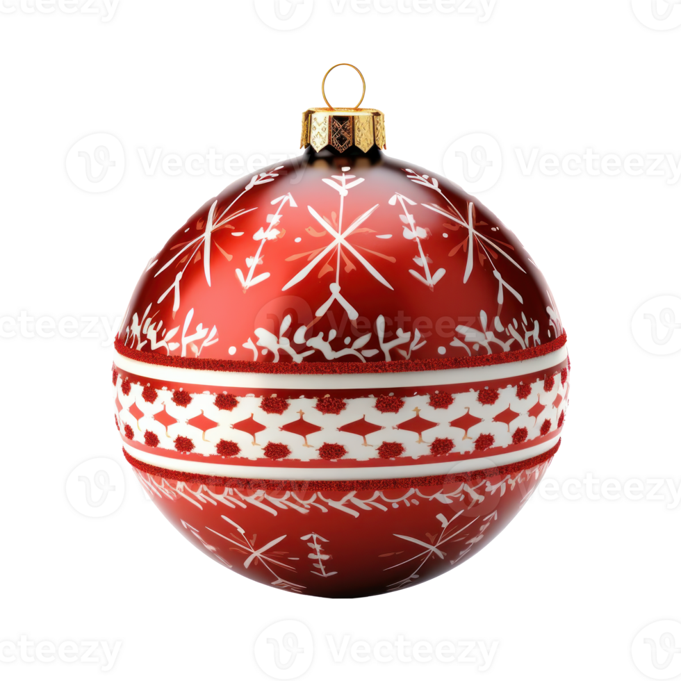 Christmas Ball Isolated on white background. Illustration png