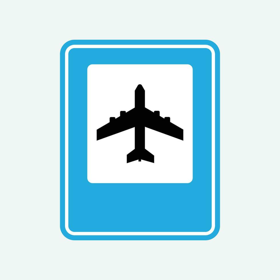 Airport Sign The Illustration vector