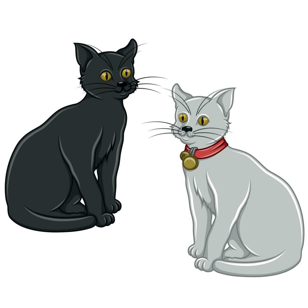 Cartoon cat vector design