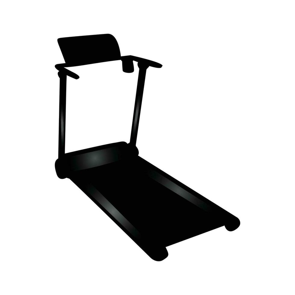 Fitness exercise treadmill device for walking and running vector