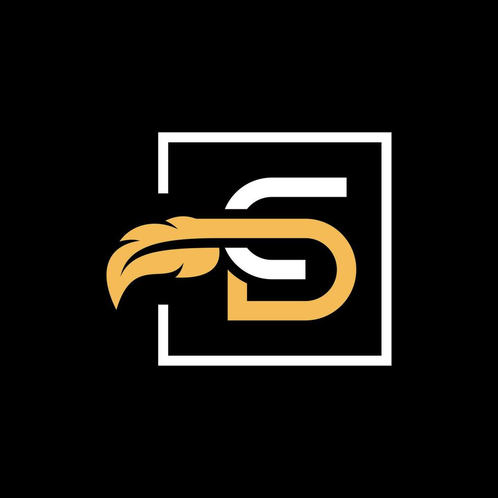 letra Dakota del Sur pluma moderno logo diseño modelo elementos. pluma icono ilustración vector modelo diseño