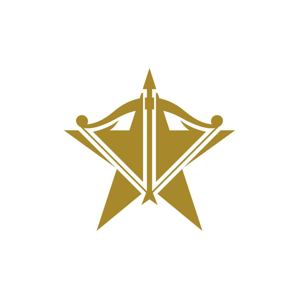 Bow archer star vector icon,  Icon Symbol Illustration Template