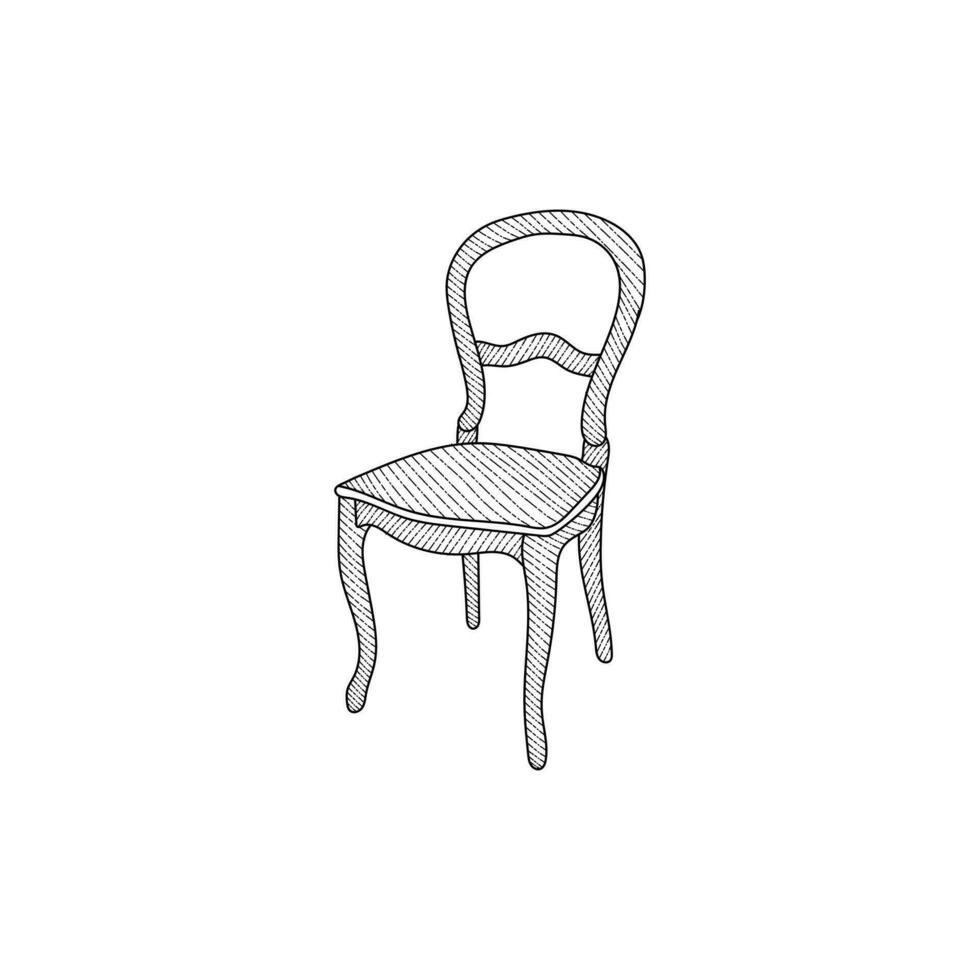 antiguo silla logo aislado firmar símbolo vector ilustración, creativo logo diseño modelo