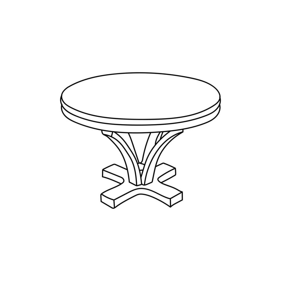 table logo vector illustration, Minimalist Furniture Illustration Template Design. chair logo template