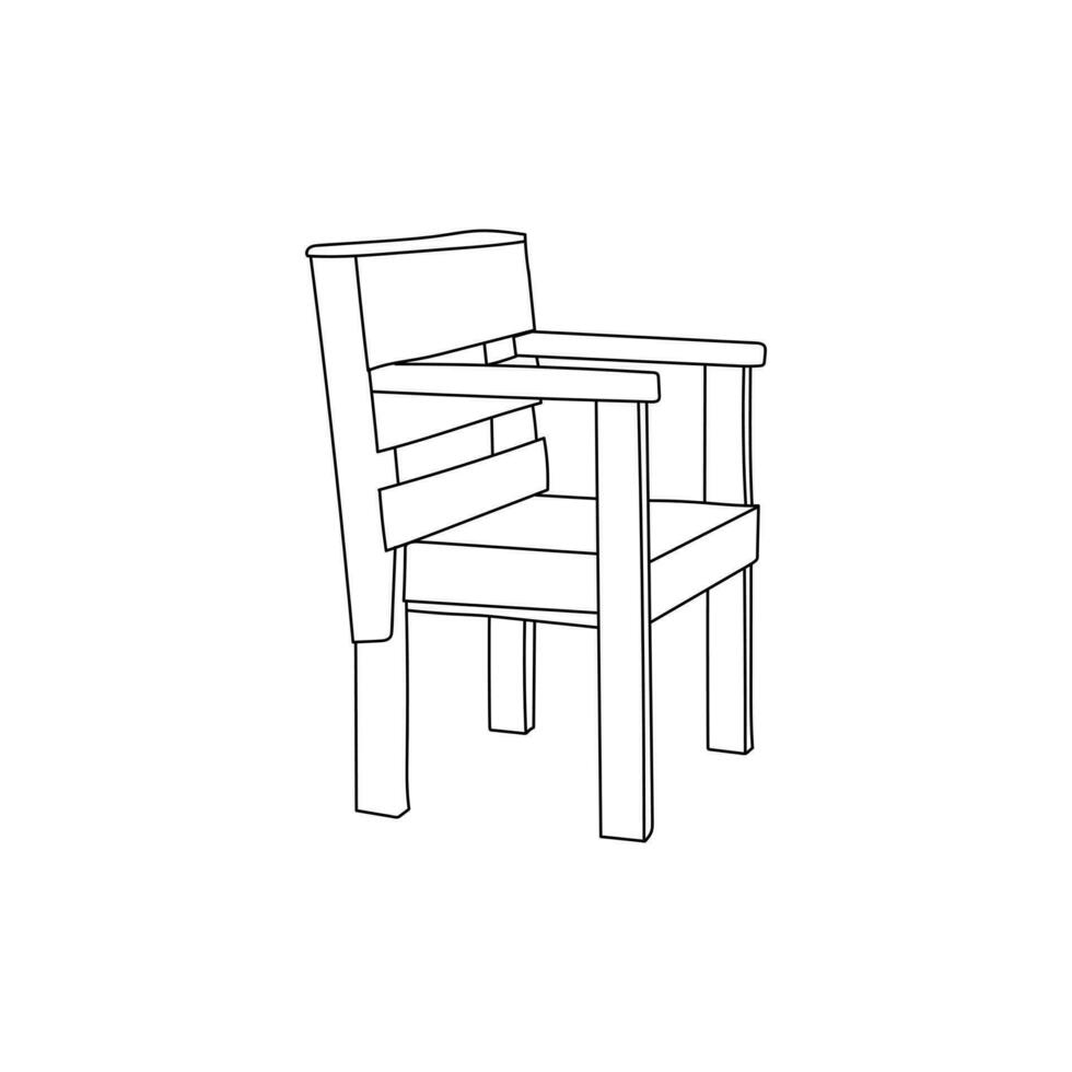 silla logo diseño aislado, logo habitación decoración, interior, y mueble vector
