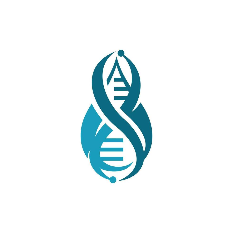 Drop Water with DNA shape logo, Creative and unique logo design. logo designs Concept Design Template vector