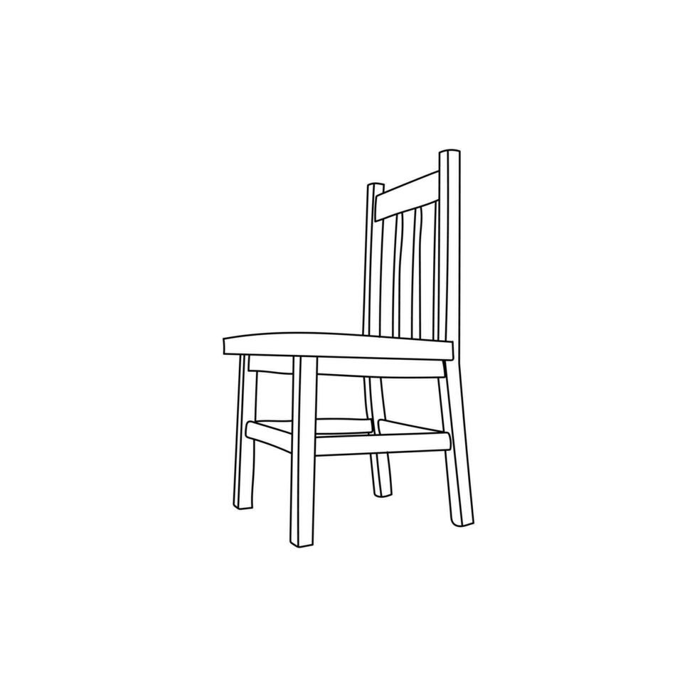 Chair relax Minimalist Furniture logo design template, logo in the concept, continuous line. comfortable lounge chair. vector