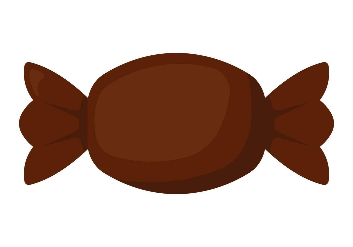 dulce chocolate caramelo envoltura dibujos animados vector ilustración