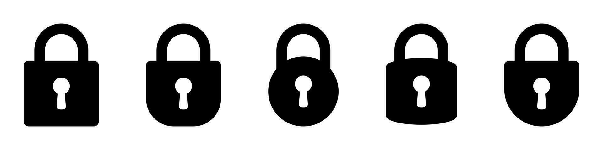 Lock vector icon, padlock icon, vector isolated symbol