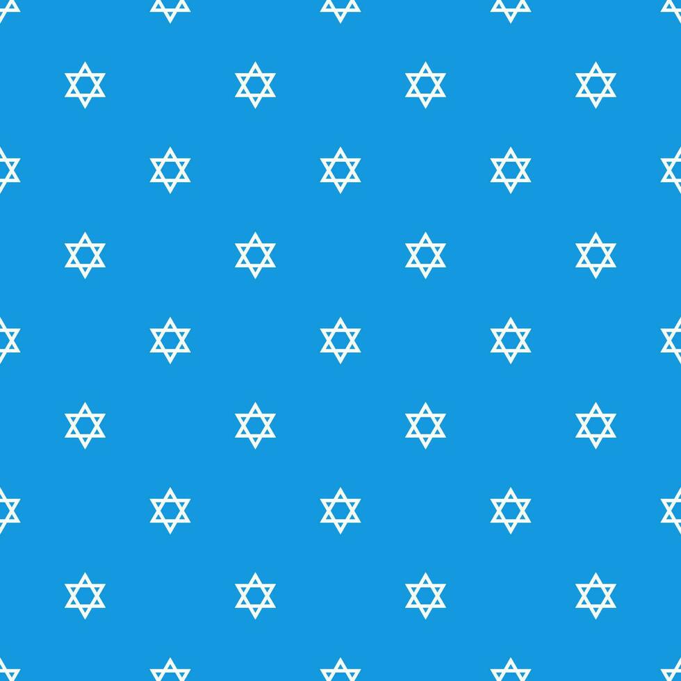 Magen David star pattern vector illustration. Jewish Israeli symbol pattern, ornament. Star of David background.