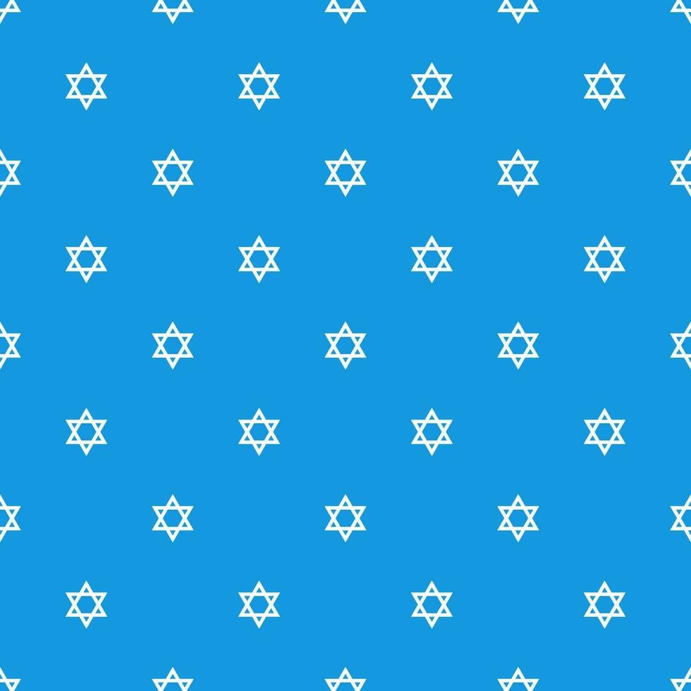 Magen David star pattern vector illustration. Jewish Israeli symbol pattern, ornament. Star of David background.