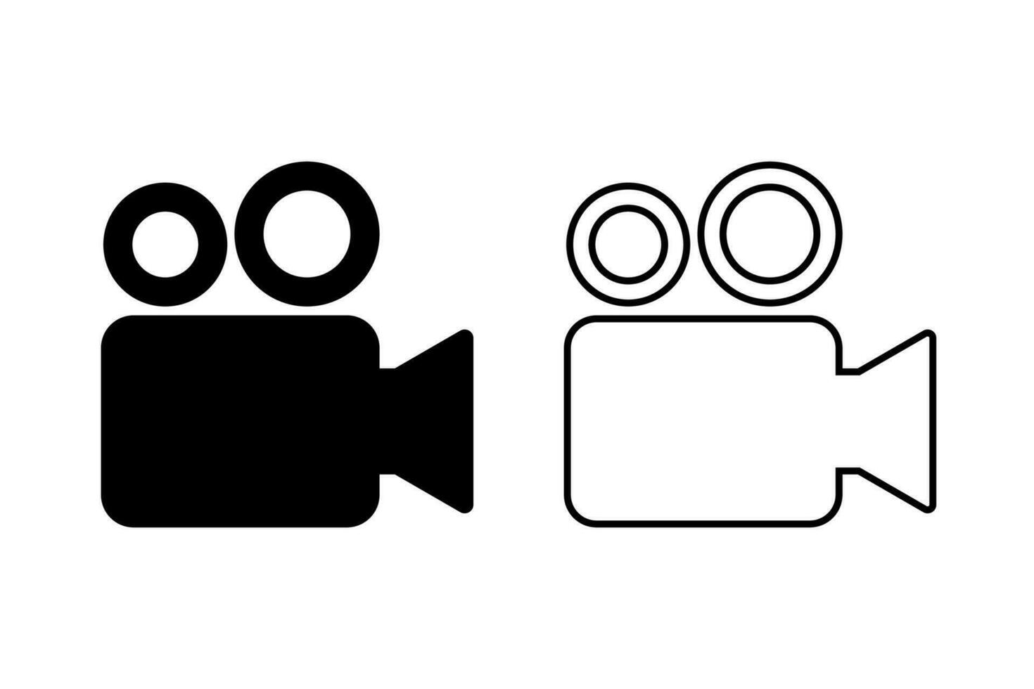 Video camera vector icon,