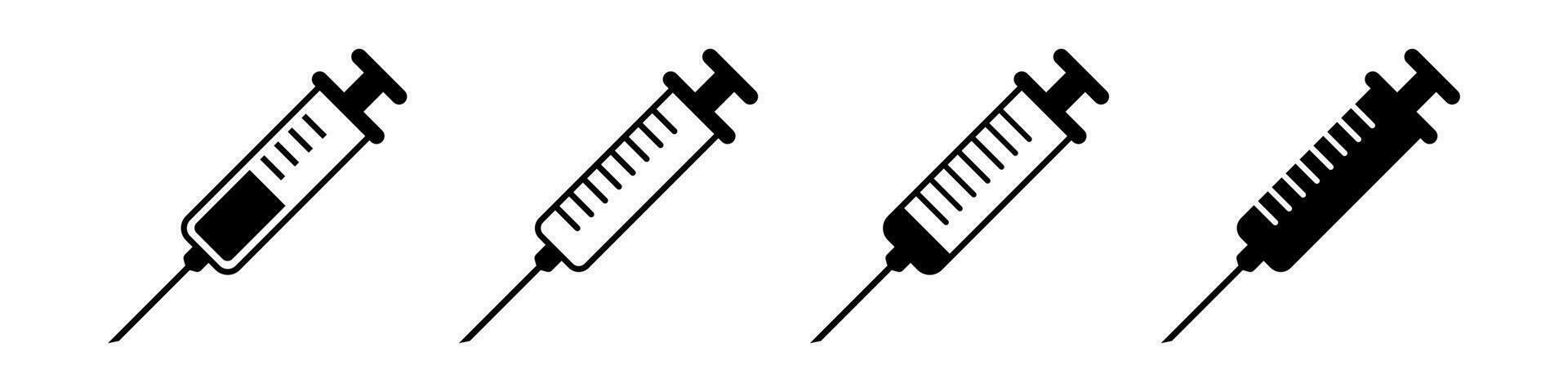 Syringe icon, injection vector icon, filled flat sign, solid pictogram isolated on white. Symbol, logo illustration. Pixel perfect.