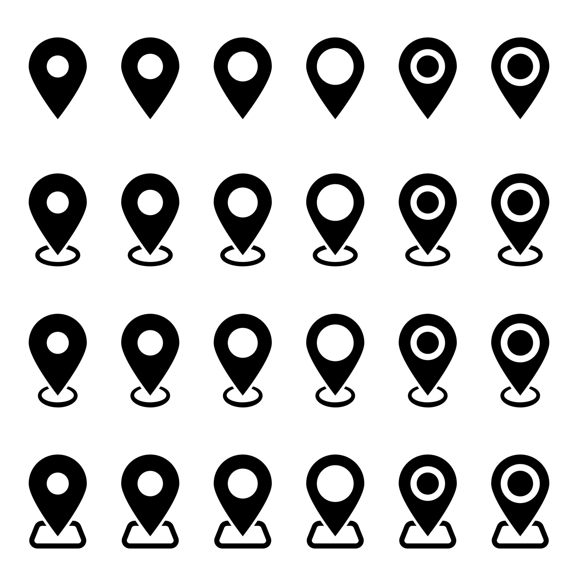 Maps pin. Location map icon. 24672795 Vector Art at Vecteezy