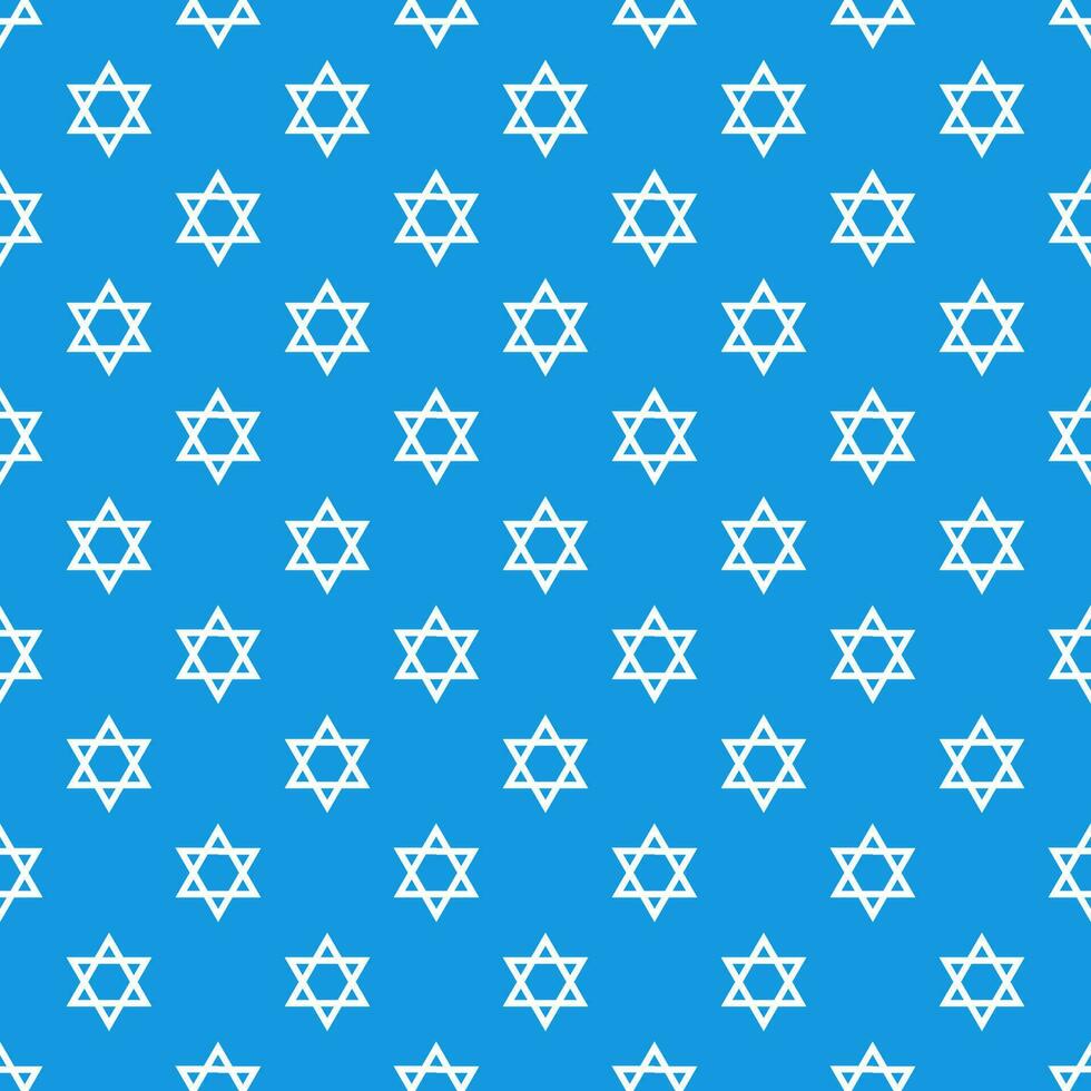 Magen David star pattern vector illustration. Jewish Israeli symbol pattern, ornament. Star of David background.