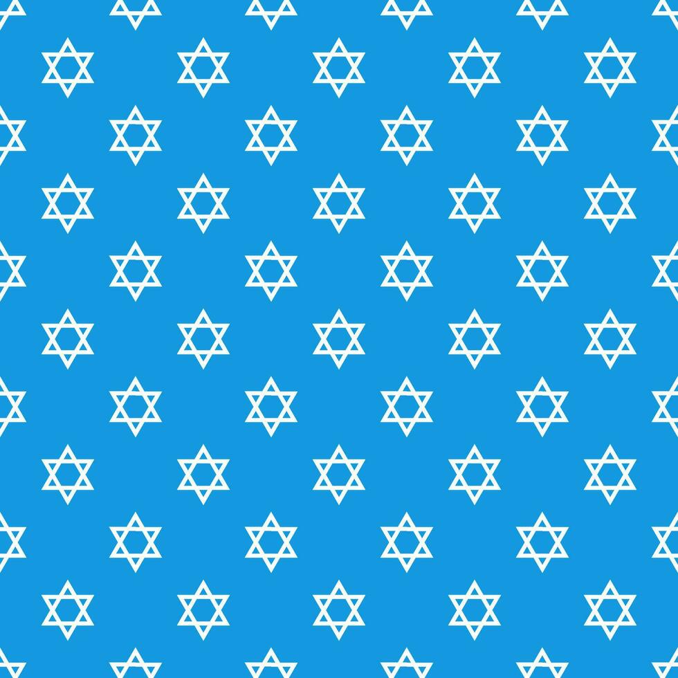 Magen David star pattern vector illustration. Jewish Israeli symbol pattern, ornament. Star of David background.