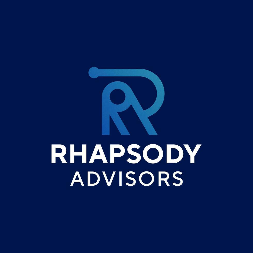 Letter R Simple Modern Logo vector