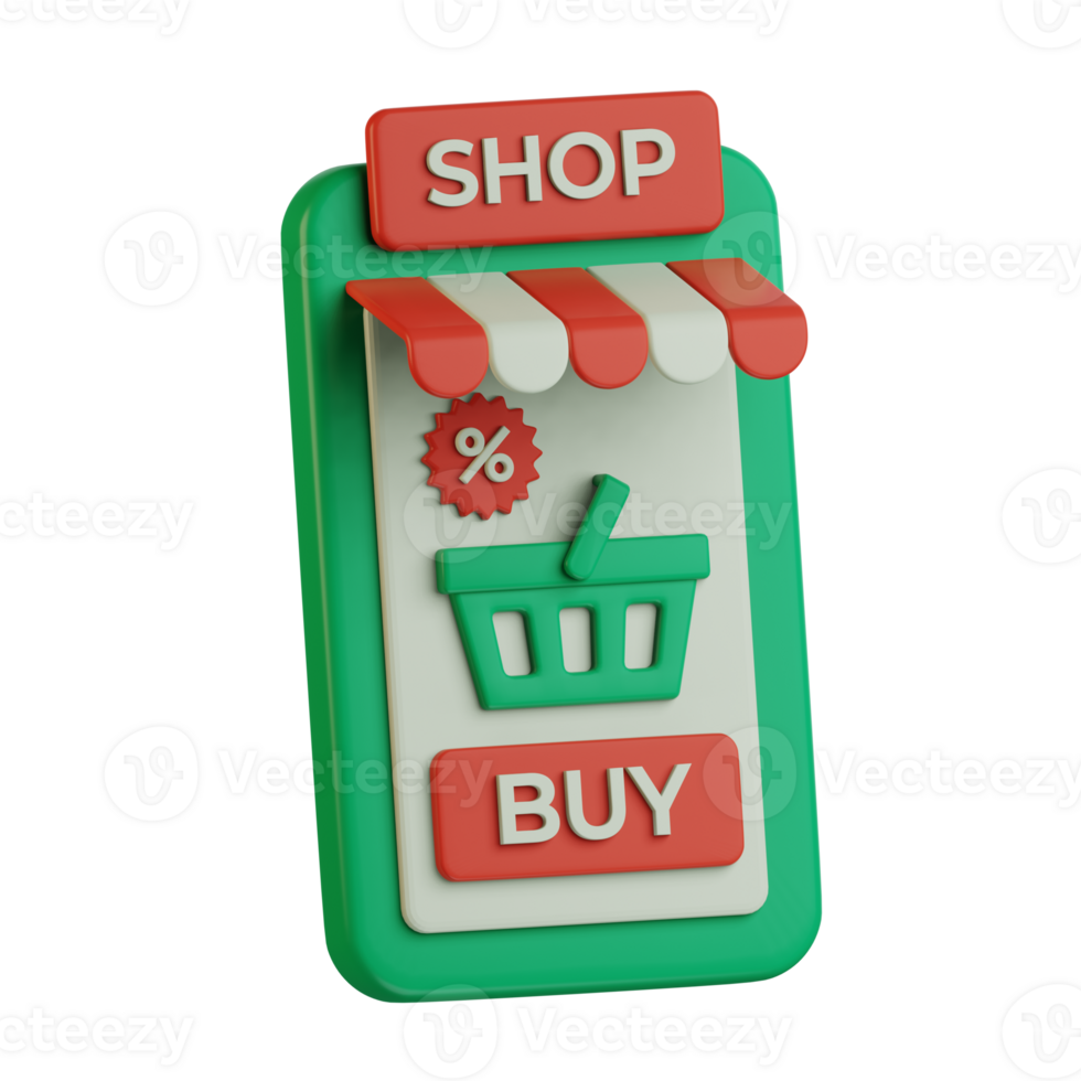 Auschecken Einkaufen aufführen mit Preis ermäßigt E-Commerce 3d Symbol Illustration Design png